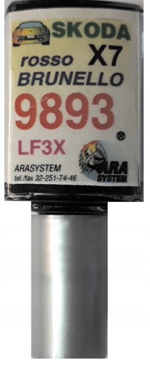 Skoda 9893 Lf3x Rosso Brunello Autolackkratzerreparatur 10 Ml Ara