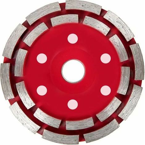 Diamantscheibe Für 125-mm-schleifer – Doppelsegment Für Stahlbeton – 5 Sauglöcher Zur Staubabsaugung – Geringe Vibrationen