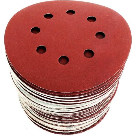 Schleifscheiben Schleifpapier 125 Mm Bosch Dewalt Einhell Schleifer – 60 Scheiben: P40/p60/p80/p120/p180/p240 8 Löcher