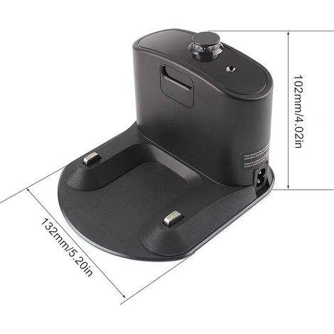 1 Schwarze Ladestation Für Roboter-staubsauger, Ladestation Für Irobot Roomba 500 600 700 800 900 E5 E6 I1 I3 I4 I6 I7 I8 Für Irobot 4452367 (netzkabel Im Lieferumfang Enthalten).