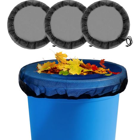 3er-pack 80 Cm Großes Regenfassnetz Mit Verstellbarem Kordelzug, Moskitonetz, Feinmaschiges Netz Zum Schutz Vor Blättern Und Insekten (80 Cm)