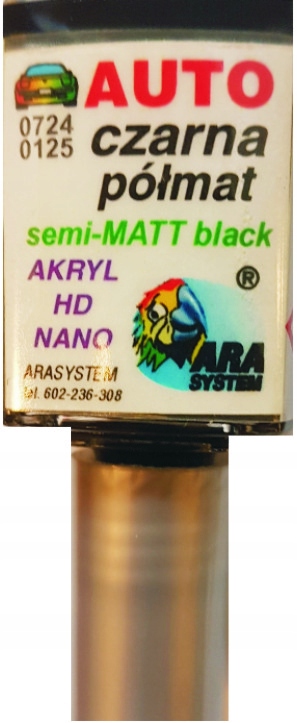 Autolackkratzerreparatur, Schwarz, Seidenmatt, Arasystem 10 Ml