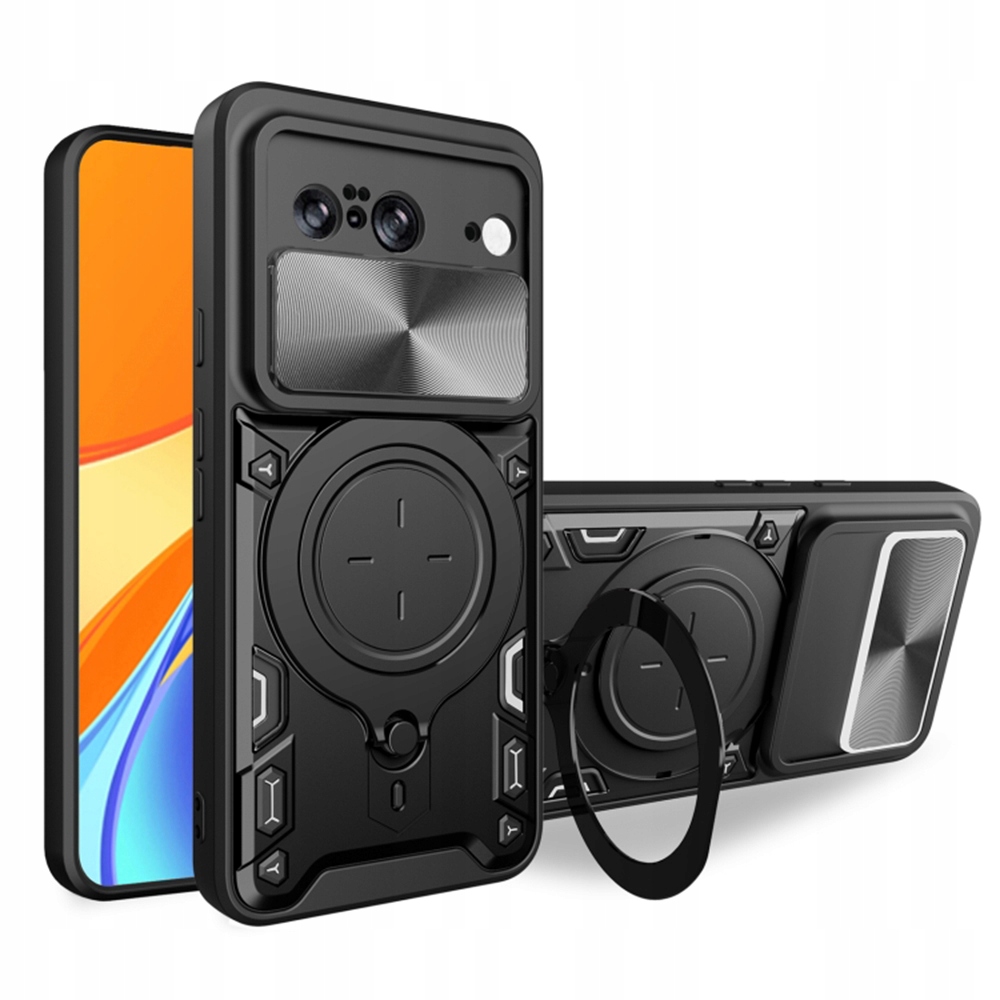 Google Pixel 8 Hülle, Magnethalterung, Linsenschutz, Techsuit