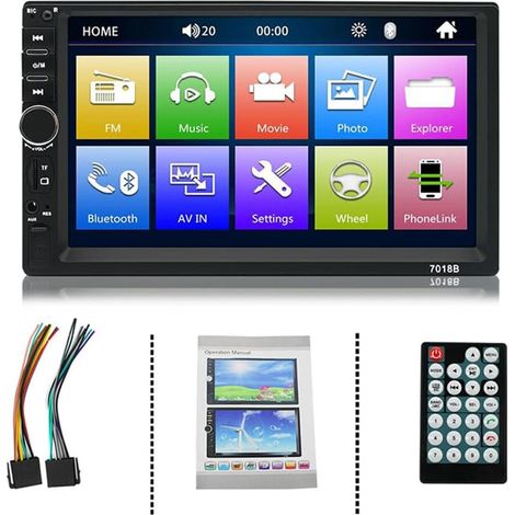 Doppel-din-bluetooth-autoradio Mit 7-zoll-hd-bildschirm, Auto-stereo-mp5-multimedia-player