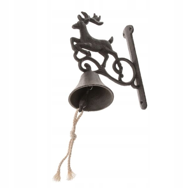 Glocke Aus Gusseisen, Rentier-motiv, 20,5 X 17,5 Cm