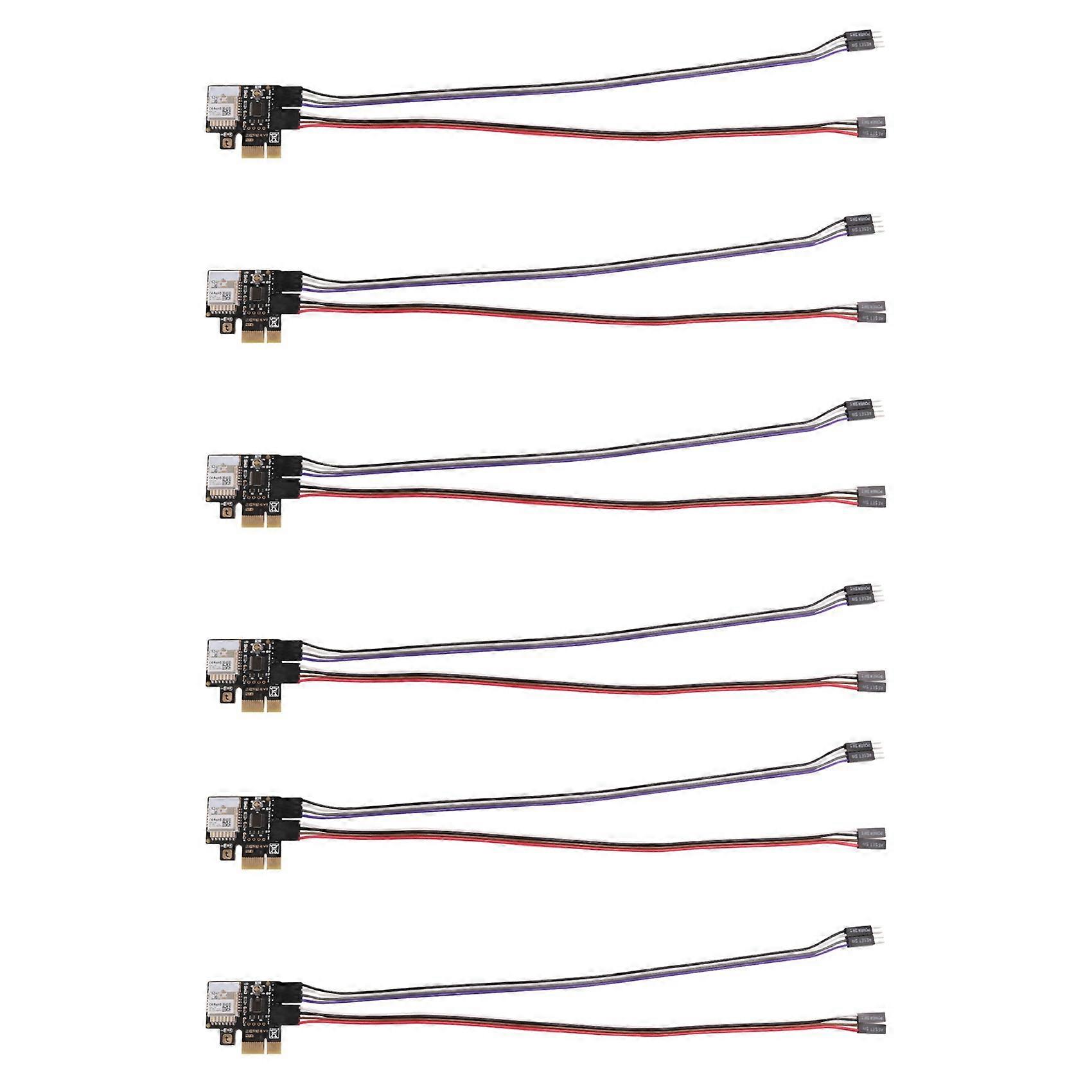 Carte Pcie Tuya Wifi 6x Pour Pc Avec Interrupteur De Réinitialisation Et D'Alimentation Wi-fi, Compatible Avec Google Home Et Carte Mini. Contrôle À Distance Via Application.