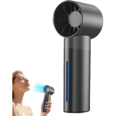 Kleiner Taschenventilator – Handventilator Mit Nebel, Leise Kühlausrüstung, 5 Einstellbare Geschwindigkeiten Für Reisen, Strand, Lesen