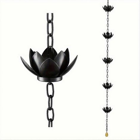 Lotus-regenwassersammelkette Für Dachrinnenbecher Und Fallrohre