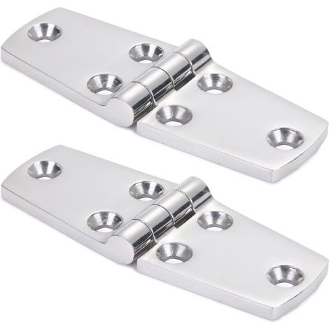 Marine-montage-türscharniere, Edelstahl, Edelstahl-bootslukenscharnier, Robuste Hardware, Marine-bootsscharnier, Plattformschrank, Sus316, 38 Mm X 102 Mm, 2 Stück