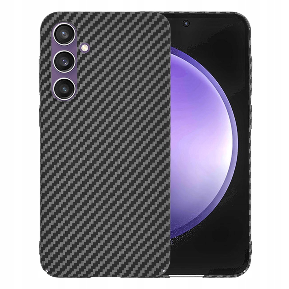 Galaxy S23 Fe Hülle, Carbonite Fibershell Rückseite, Carbon, Schwarz