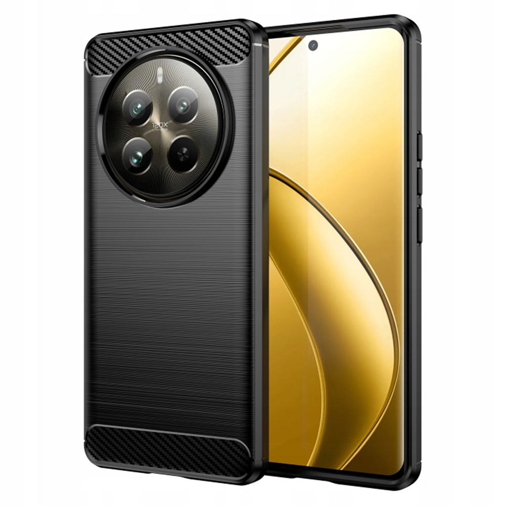 Techsuit Rückseite Für Realme 12 Pro / 12 Pro+, Robuste Schutzhülle, Schwarz