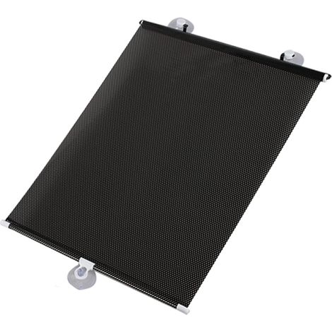 Verdunkelungsrollo Mit Saugnapf, Temporärer Tragbarer Balkon-sonnenschutz, Für Wohnzimmer, Küche, Büro, Autofenster, Vorhang Ohne Bohren, Sonnenschutz/isolierung (b40 X H125 Cm, Schwarz)