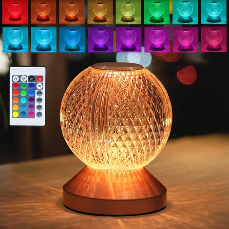 Vtizikl Schreibtischlampe, Kabellos, Nachttischlampe, Touch Dimmbar – Led Mit Akku, Kinderbettlampe, Tragbar, Rgb-stimmungslicht, Farbwechsel, Usb Für Bar, Restaurant, Café