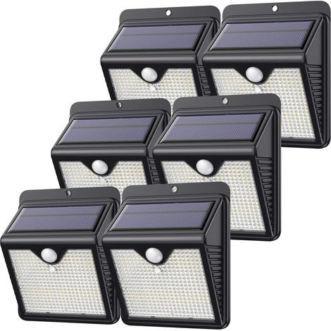 【6er-pack – 150 Leds – Leistungsstark – Wasserdicht】 Feob Solar-außenlampe Mit Bewegungsmelder, Solarleuchte, Außenbeleuchtung, Kabellose Sicherheit, Led-außen-solarstrahler Für Gartendekoration
