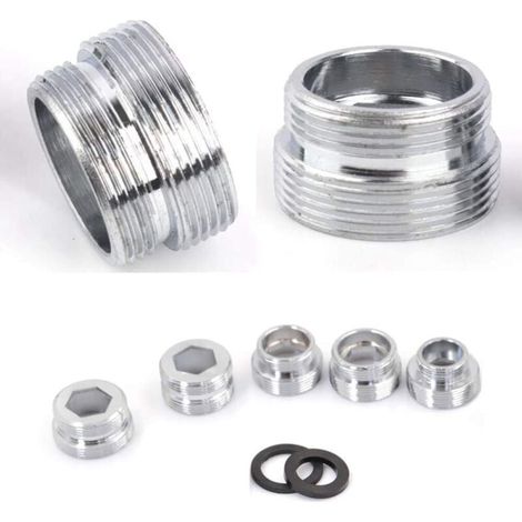 2 Stück Wasserhahn-adapter Aus Metall Für Küchenarmaturen (m18 Auf M22).