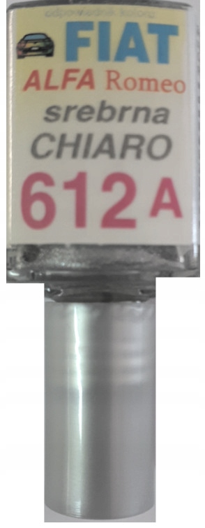 Fiat Alfa 612a Silber-chiaro Autolackkratzerreparatur 10 Ml Ara