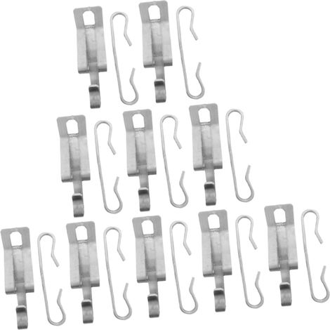 Leichte Aluminium-heizkabelklemmen Und Abstandshalter, 20-teiliges Set Zur Dachrinnenbefestigung, Heizgeräte Für Den Außenbereich, Sicheres Installationszubehör