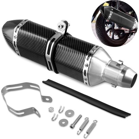 Universelles Motorrad-auspuffrohr, Motorrad-stoßdämpfer-auspuffrohr 38 Mm 51 Mm 1,5 Zoll 2 Zoll, Abnehmbares Motorradzubehör, Für Dirt Bike Street Bike Scooter Atv