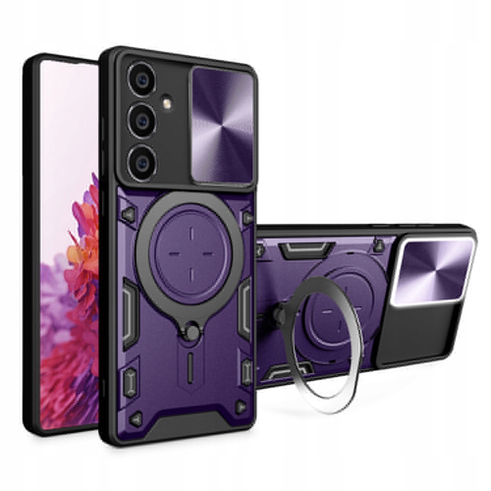 Samsung Galaxy A54 Hülle, Camguard Pro, Magnetische Rückseite – Lila