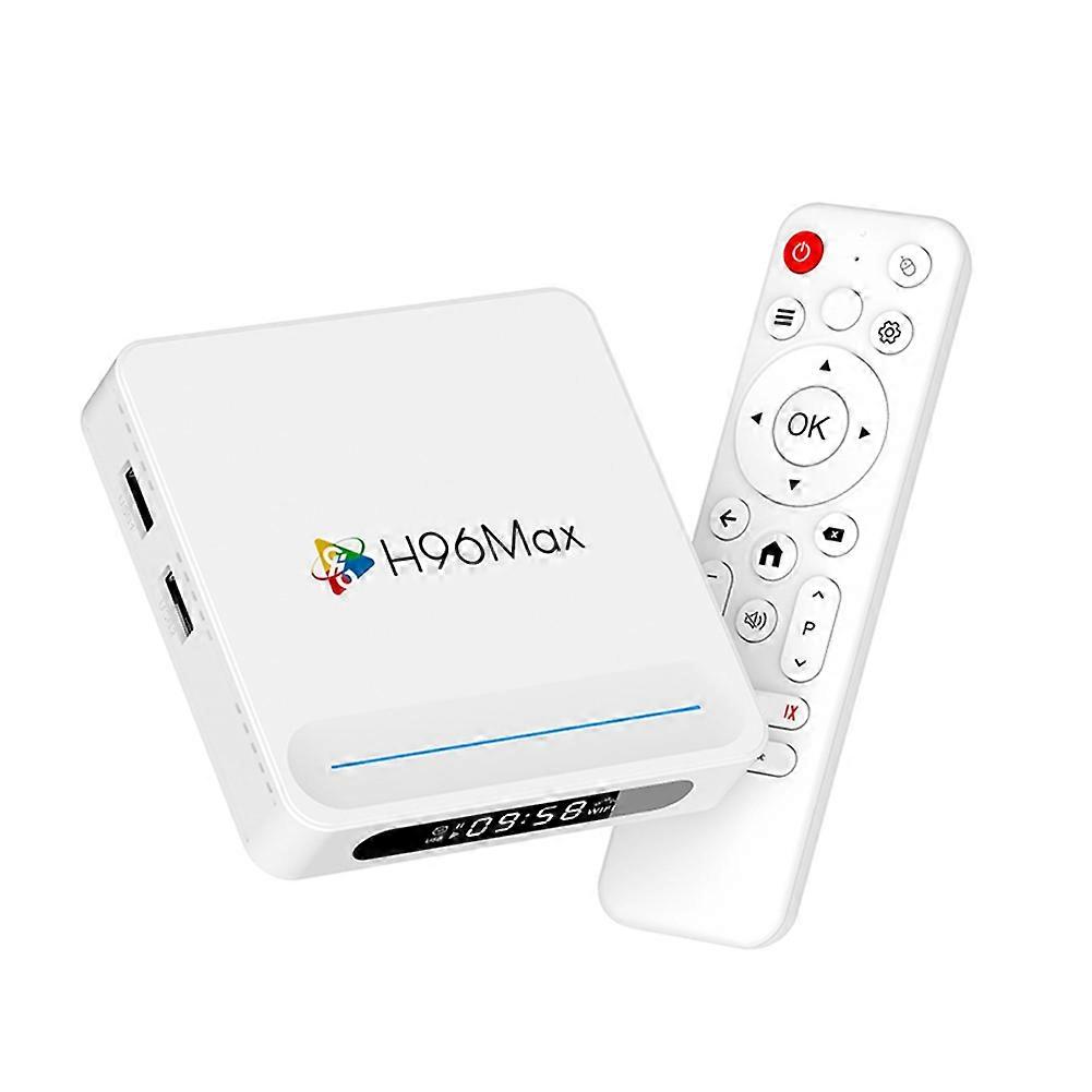 Boîtier Tv Intelligent H96 Max H618 Plus Android 14 Wi-fi 6 Bt 5.4 Avec Télécommande, Souris 8k, Lecteur Multimédia Et Prise Européenne.