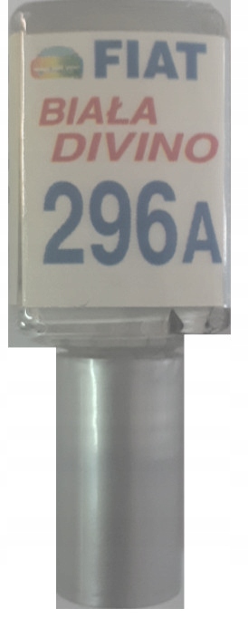 Fiat 296a, Weiß, Divino, Lackkratzerreparatur, 10 Ml Arasystem