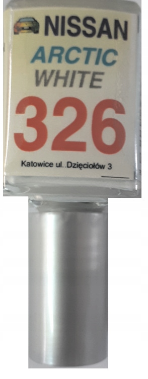Nissan 326 Arctic White Autolack-ausbesserungsspray Kratzerreparatur 10 Ml Arasystem