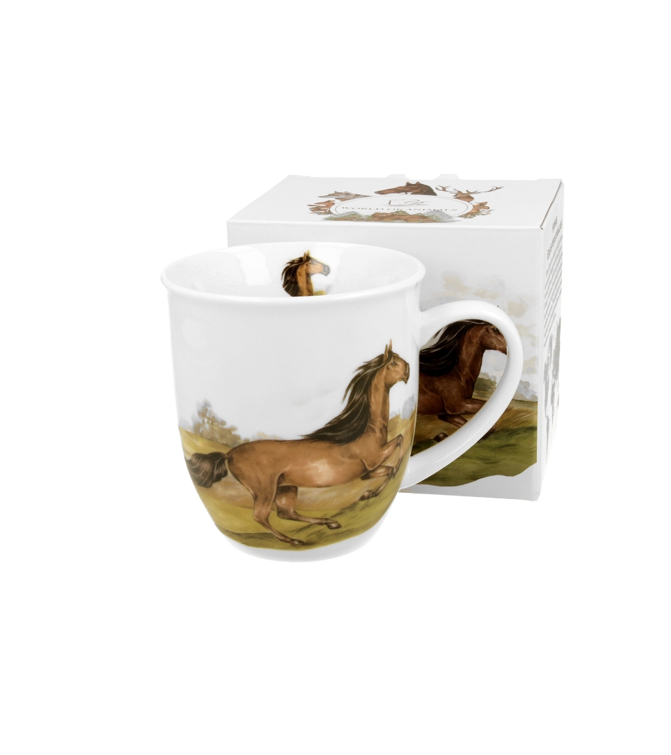 400 Ml Porzellanbecher „bay Horse“ – Tierwelt