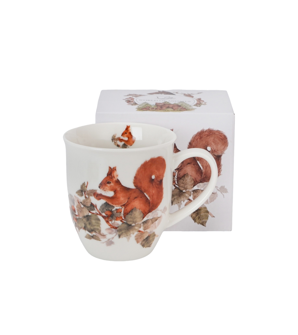 Porzellantasse 400 Ml Eichhörnchen - Tierwelt / Tiere