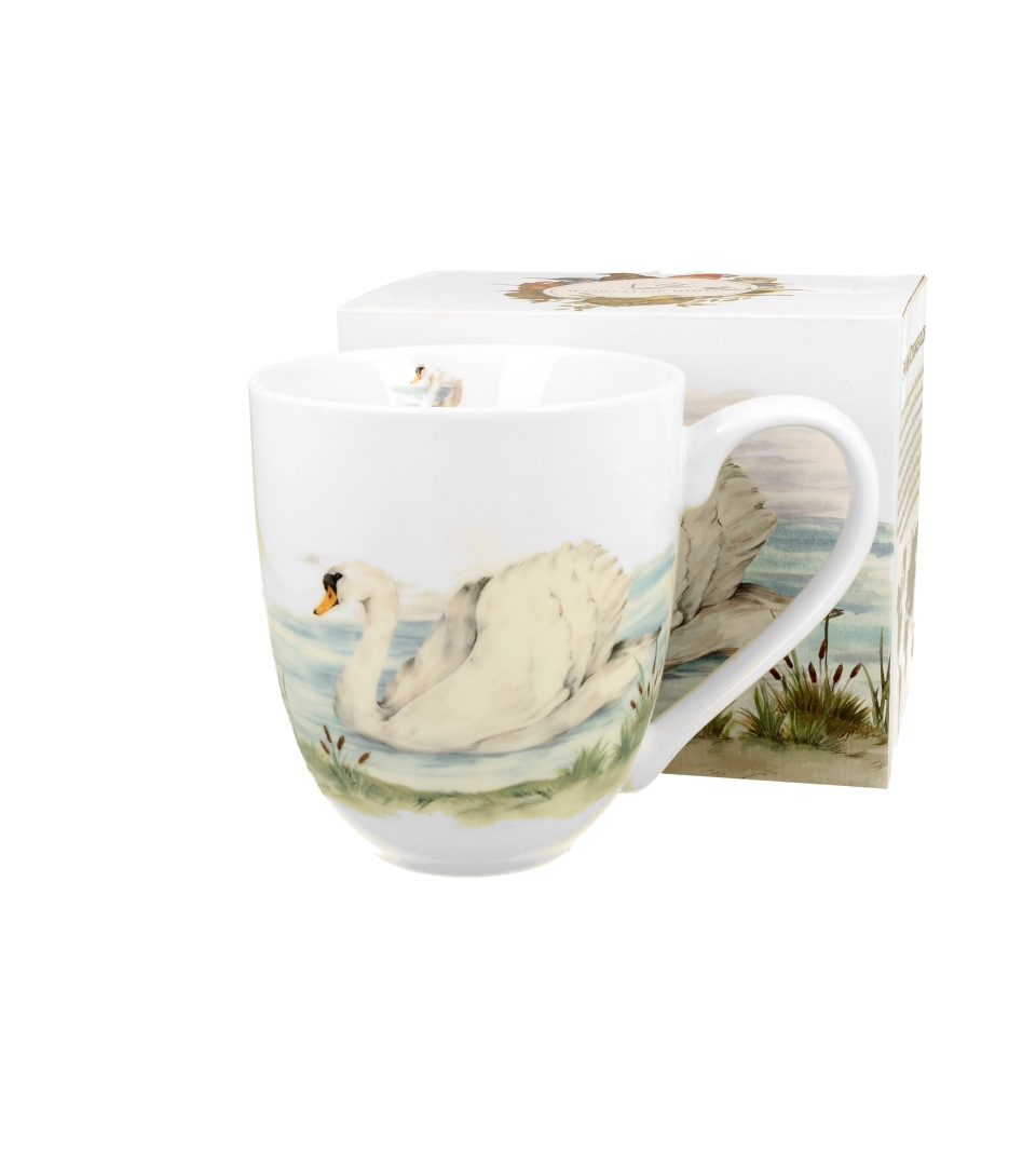 Porzellanbecher Xxl 1000 Ml Schwan - Vogelwelt / Tiere