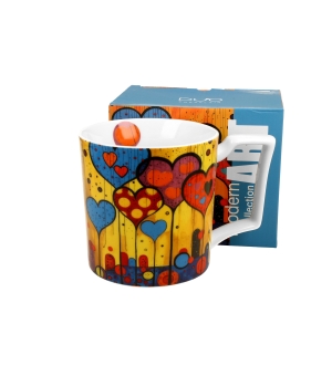 Porzellanbecher Xxl 750 Ml Herzen - Modern