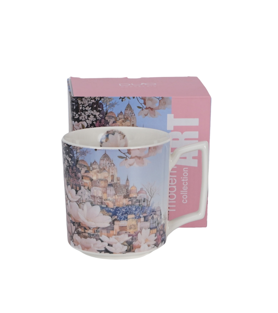 Porzellanbecher Xxl 750 Ml Stadt Der Magnolien - Modern