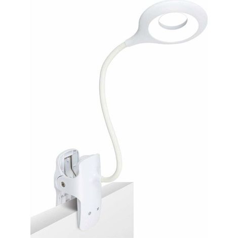 Led-leselampe, 3 Verschiedene Einstellungen, Augenschutz-clip-lampe Für Bücher, Wiederaufladbare Usb-leselampe, Touch-control-clip-schreibtischlampe