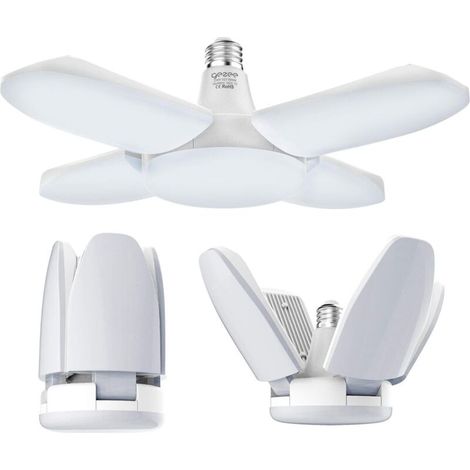 Led-deckenleuchte, 60 W, E27, 6500 K, 6000 Lm, Für Garage, Lager, Werkstatt, Intensives Weißes Licht, Energiesparend – 1 Stück – Kzq