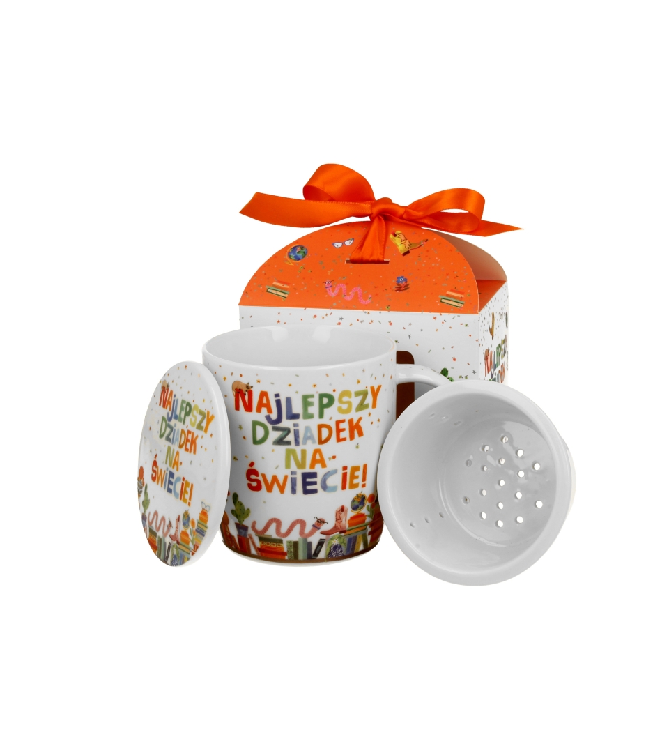 Tasse Mit Teesieb Und Deckel, 400 Ml – Das Perfekte Geschenk Für Opa Zum Vatertag
