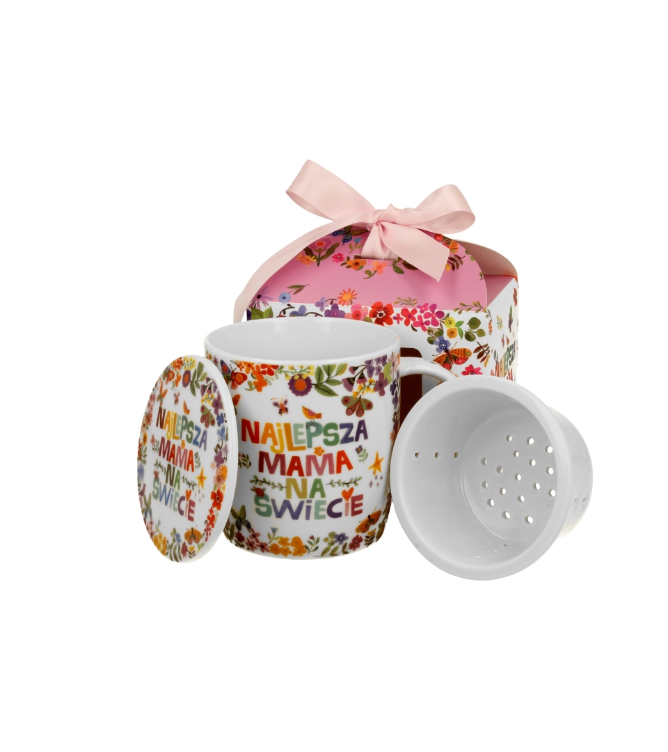 Becher Mit Teesieb Und Deckel, 400 Ml – Das Perfekte Geschenk Für Mama