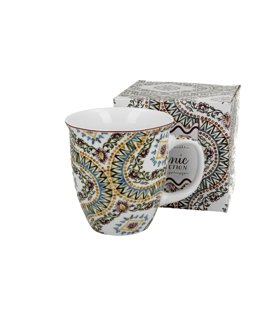 Porzellanbecher 650 Ml – Estrella Geometrische Muster