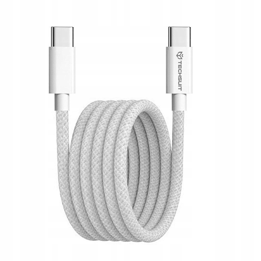 Usb-typ-c-kabel, Pd60w, Qc3.0, 1 M, Usb-c – Techsuit – Weiß