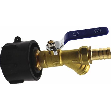 Ymyny Ibc-tank-adapter – Regenwasser-sammelhahn – S60x6 Regenwassertank-anschluss 1000 Liter – Ibc-tonnenfassventil
