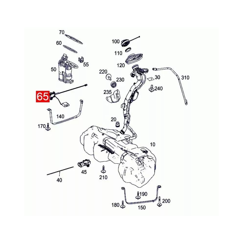 Kraftstoffpumpe Kompatibel Mit Mercedes-benz A2055400017 A2c82147800 W205 W213 W253 E200 C300