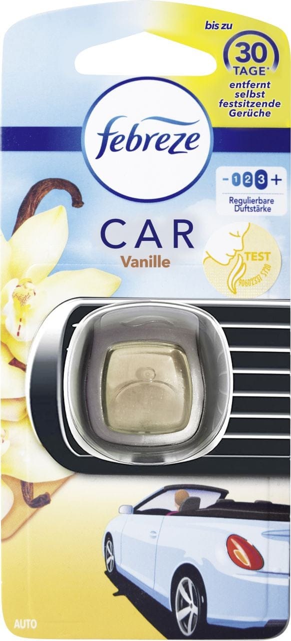 Febreze - Car Lufterfrischer Clip Vanilleblüte Autopflege
