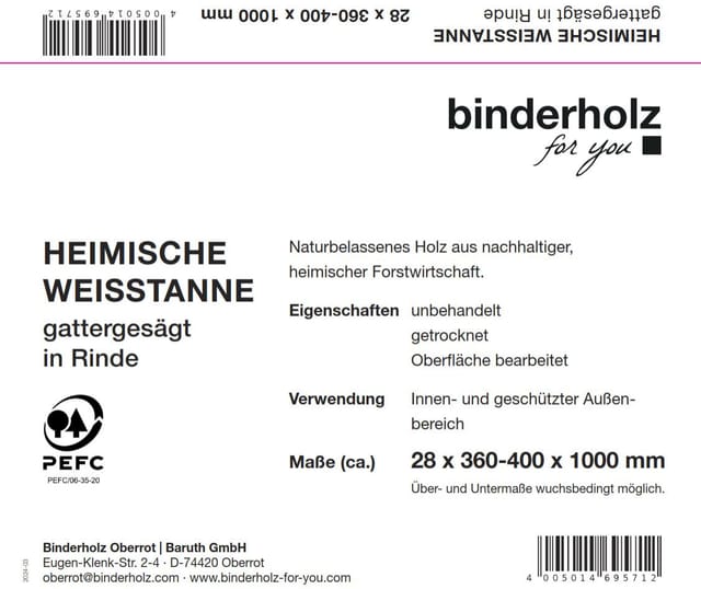 Weitere - Massivholzbrett Weißtanne Mit Baumkante 100 X 36 - 40 Cm, 28 Mm Arbeitsplatten