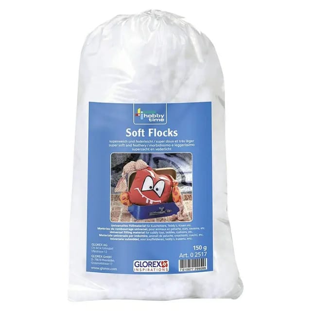 Glorex Soft-flocks Weiß 150 G Textiles Gestalten
