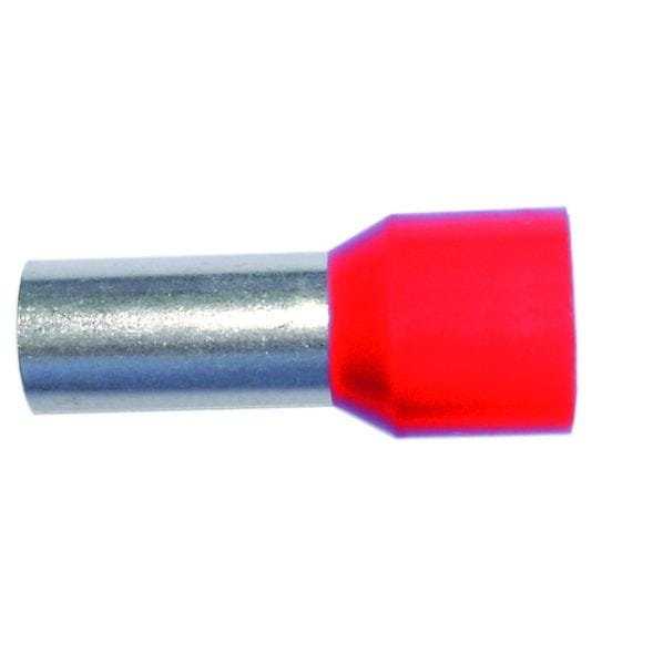 Weitere - Isolierte Aderendhülse 1 Mm² Rot, Inhalt 100 Stück Lüsterklemmen & Aderendhülsen