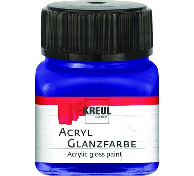 Acryl Glanzfarbe Dunkelblau 20 Ml Verzierfarbe - Kreul