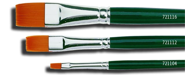Pinsel Basic Feines Nylon Flach Gr. 0 Pinsel - Kreul
