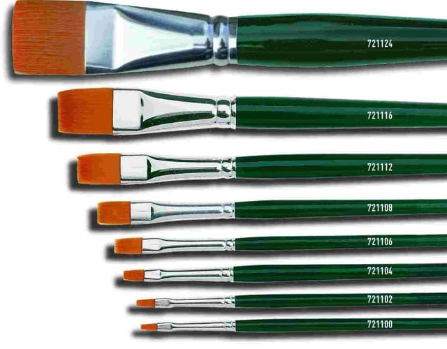 Pinsel Basic Feines Nylon Flach Gr. 10 Pinsel - Kreul