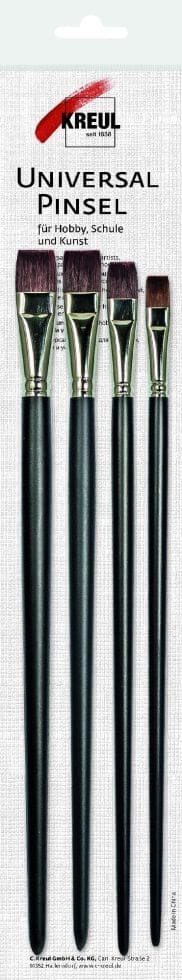 Universalpinsel Synthetics Flach 4er Set Pinsel - Kreul