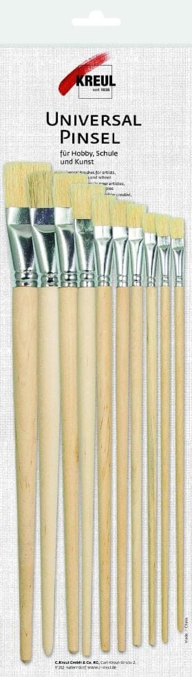 Universalpinsel Borste Flach 10er Set Pinsel - Kreul