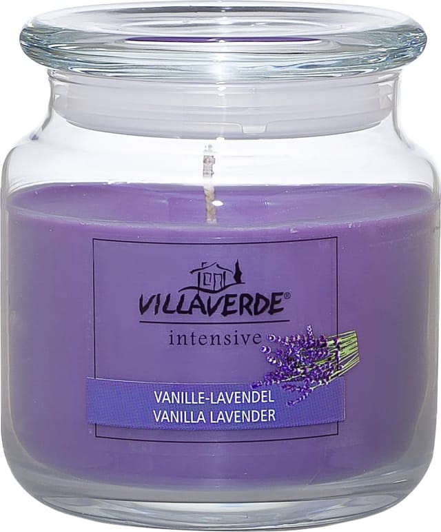 Villa Verde - Duftkerze Im Glas M. Deckel Vanille-lavendel, H 10 Cm, Ø 10 Cm Duftkerzen