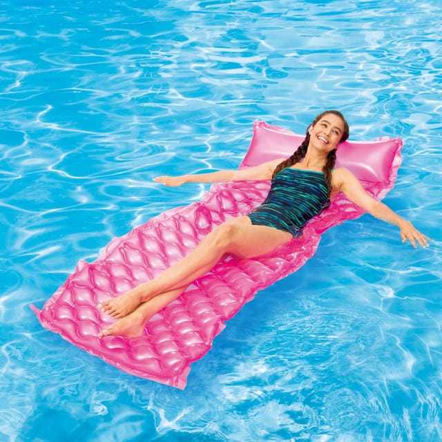 Summer Waves - Luftmatratze Komfort Rosa 1,75 M X 80 X 17 Cm Wasserspielzeug